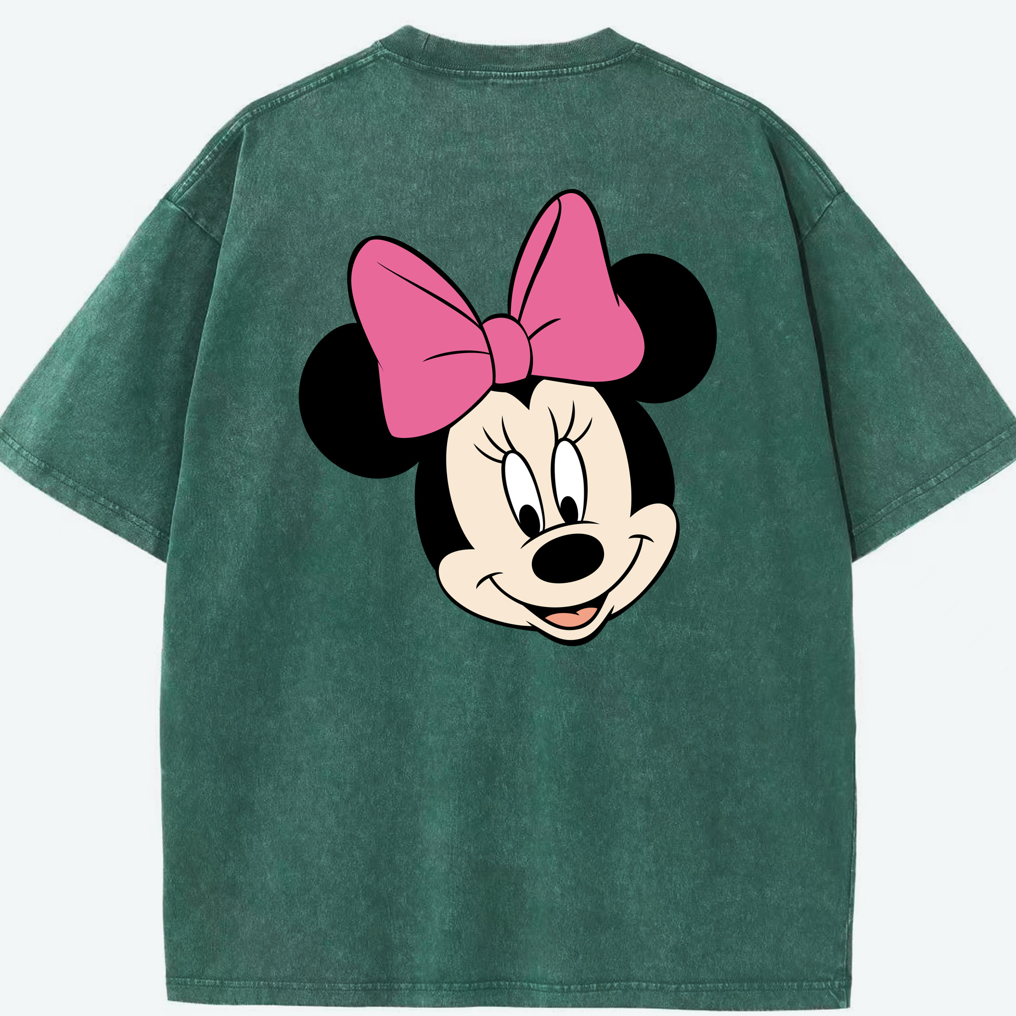 （画像用） ミッキーマウス Mickey Mouse 綿100% ヴィンテージ風 半袖Tシャツ（背面プリント）